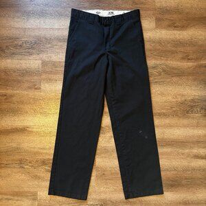 Dickies 874 original Fit Chinos Mens 30x 30 Black Distressed Cotton Work Pants
